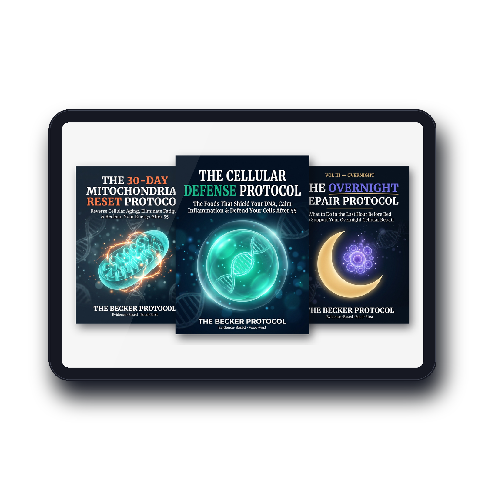 The Becker Protocol — all three guides on any device, instant digital download